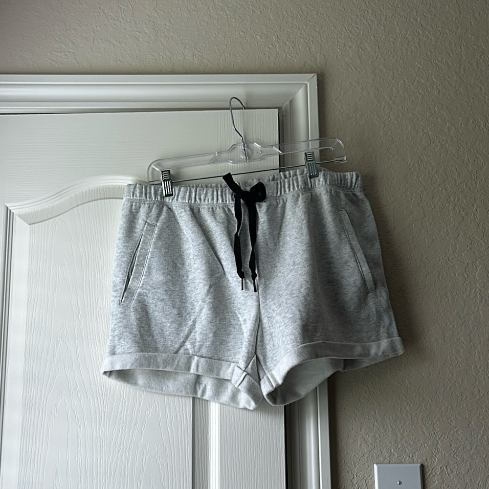 Gray high waist shorts